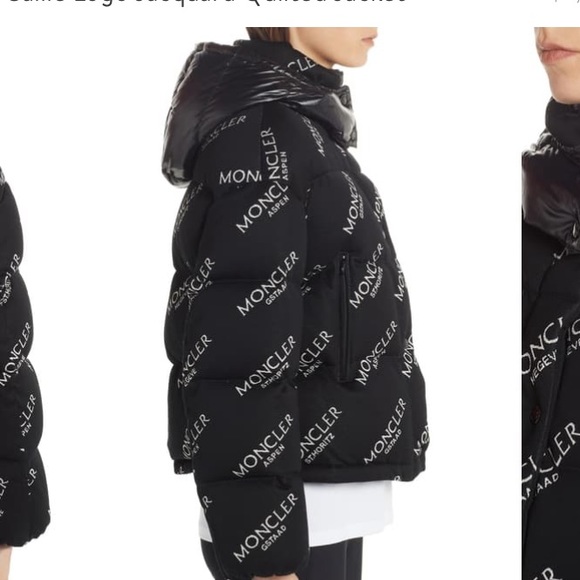 Moncler caille logo jacquard quilted jacket NWT - Picture 3 of 11